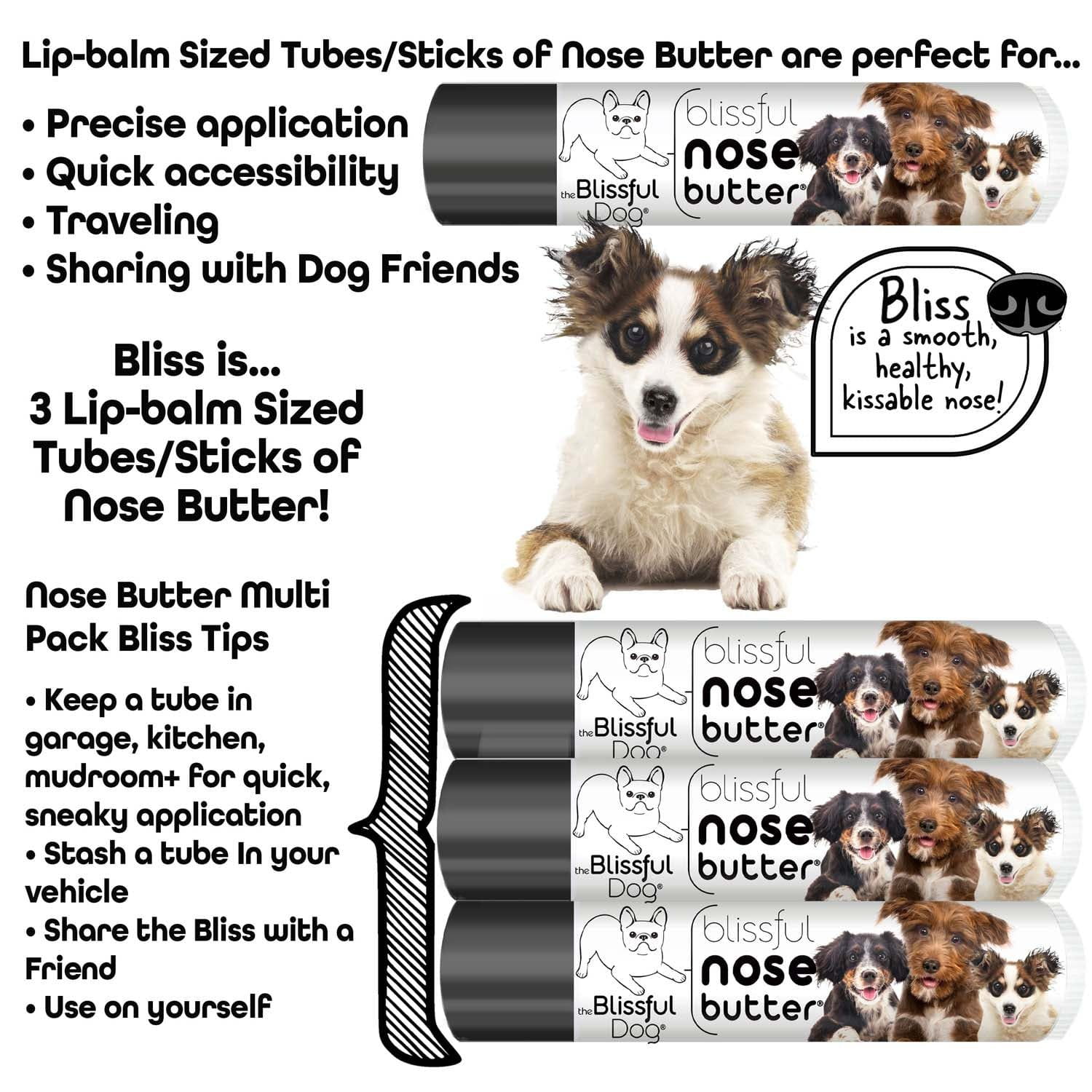 3 Cute Puppies Nose Butter by The Blissful Dog