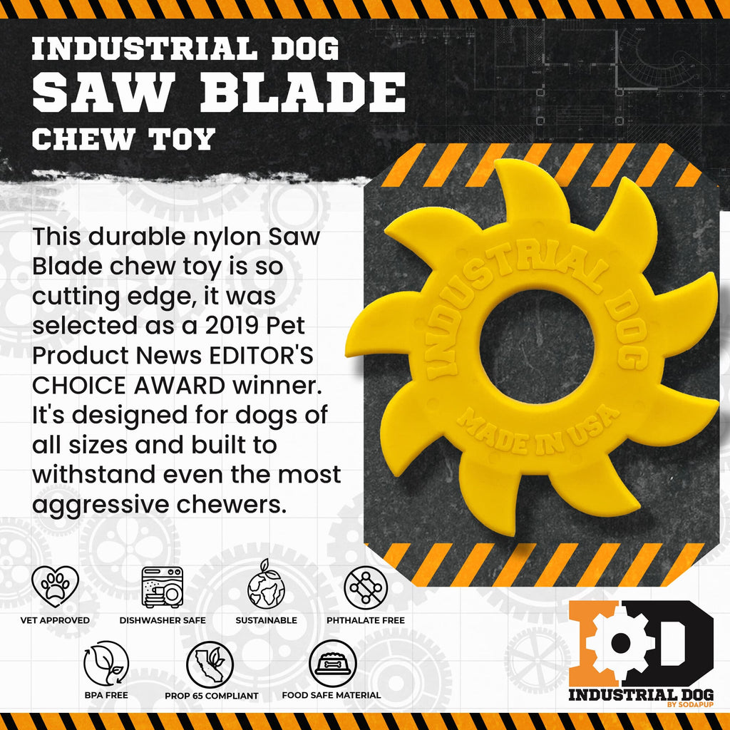 Circular Saw Blade  Ultra Durable Nylon Dog Chew Toy