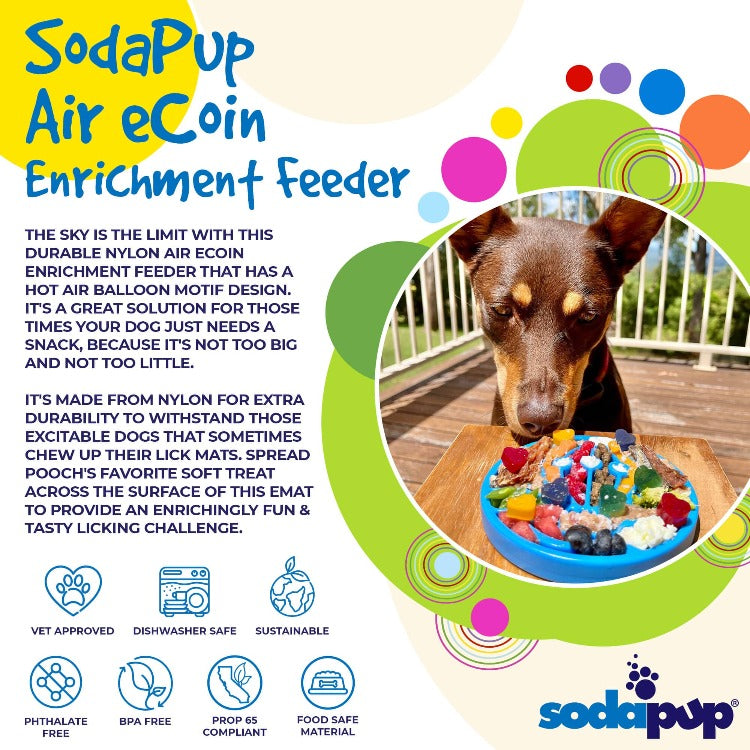 Air Nylon eCoin Lick Mat for Dogs - Durable Enrichment Toy | SodaPup by SodaPup/True Dogs, LLC