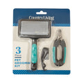 Country Living All-in-One 3-Piece Dog Grooming Kit for a Healthy and Well-Groomed Pet by American Pet Supplies