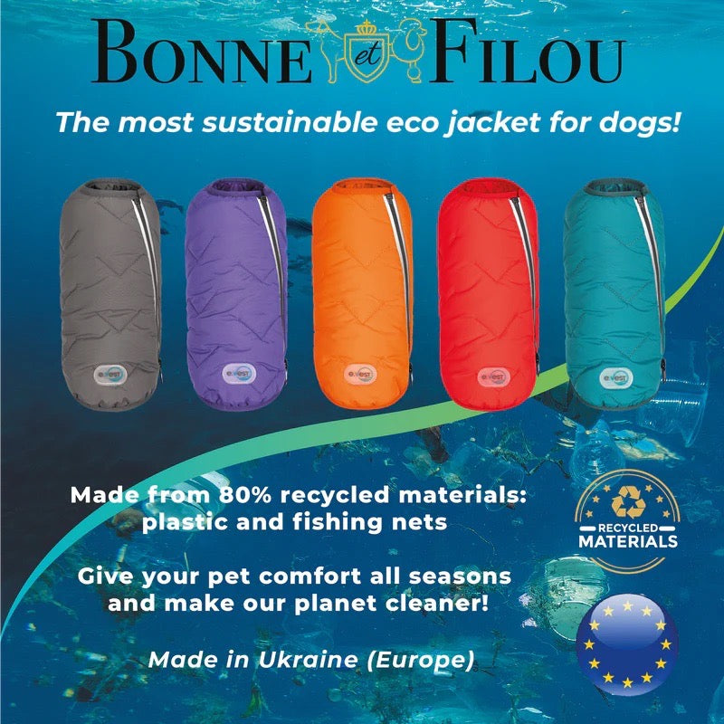 Sustainable Eco-Friendly Dog Jacket / Vest - Made in Ukraine by Bonne et Filou