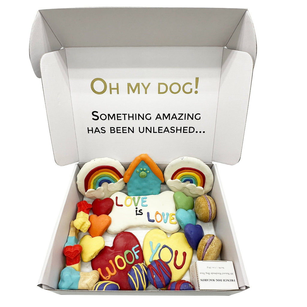 Pride Themed Dog Treats Gift Box by Bonne et Filou
