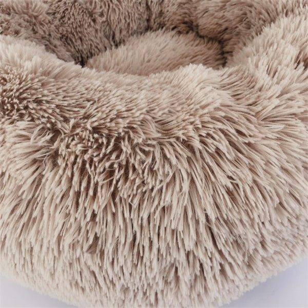 Round Long Hairy Autumn And Winter Nest Pad Cat Mattress by Amazing Pet Bargains