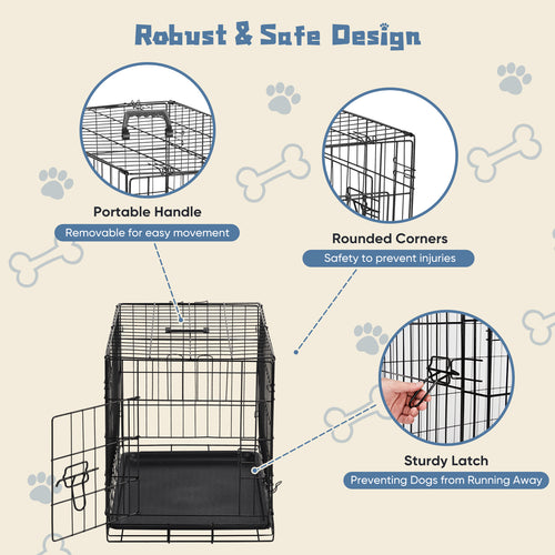 24-30 Inch Single Door Dog Cage by Amazing Pet Bargains