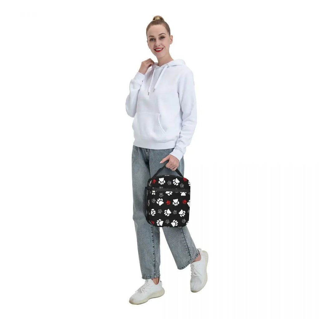 Cute Paw Insulated Lunch Bag by Love My Pet