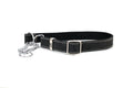 Martingale Midnight Black Leather Dog Collar by Euro-Dog Collars and Leads