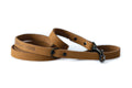 Sport Style Khaki Leather Leash by Euro-Dog Collars and Leads
