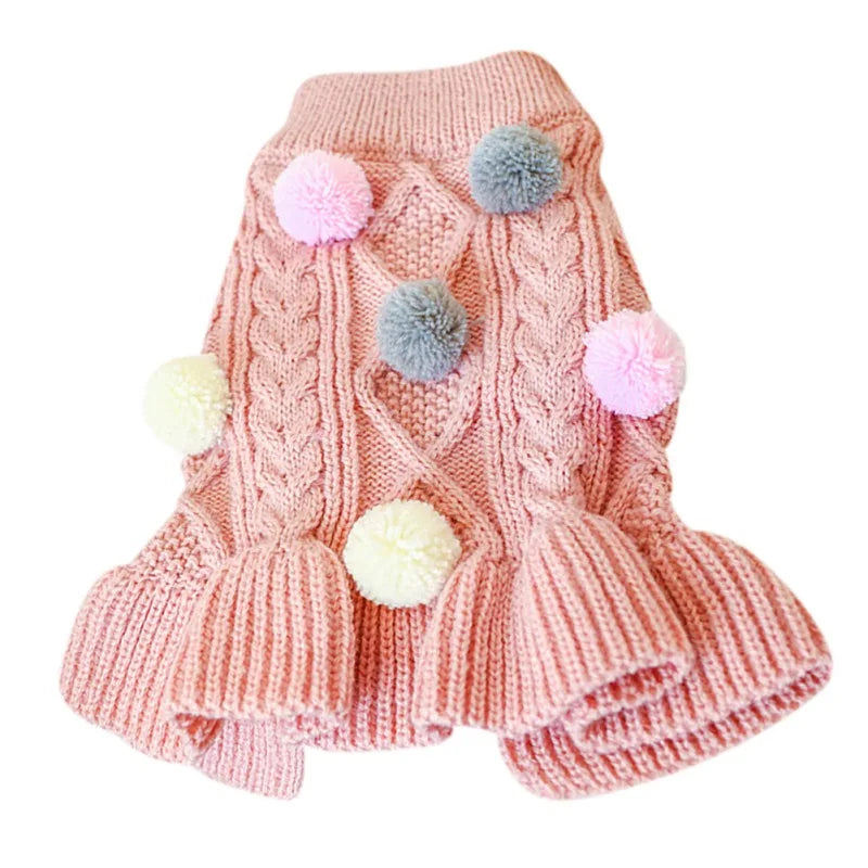 Sweet Pet Knit Sweater Dress