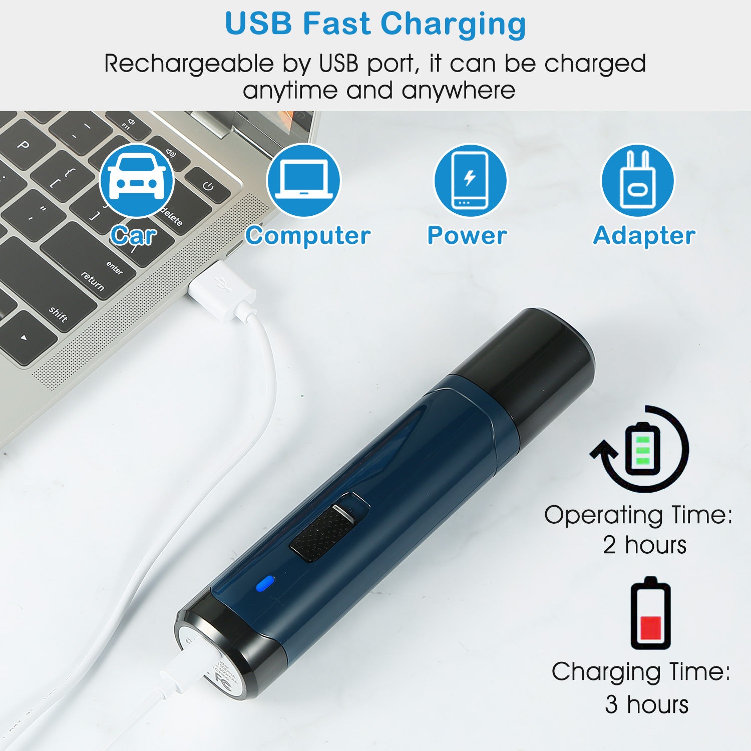 USB Rechargeable Pet Nail Grinder and Trimmer by Amazing Pet Bargains