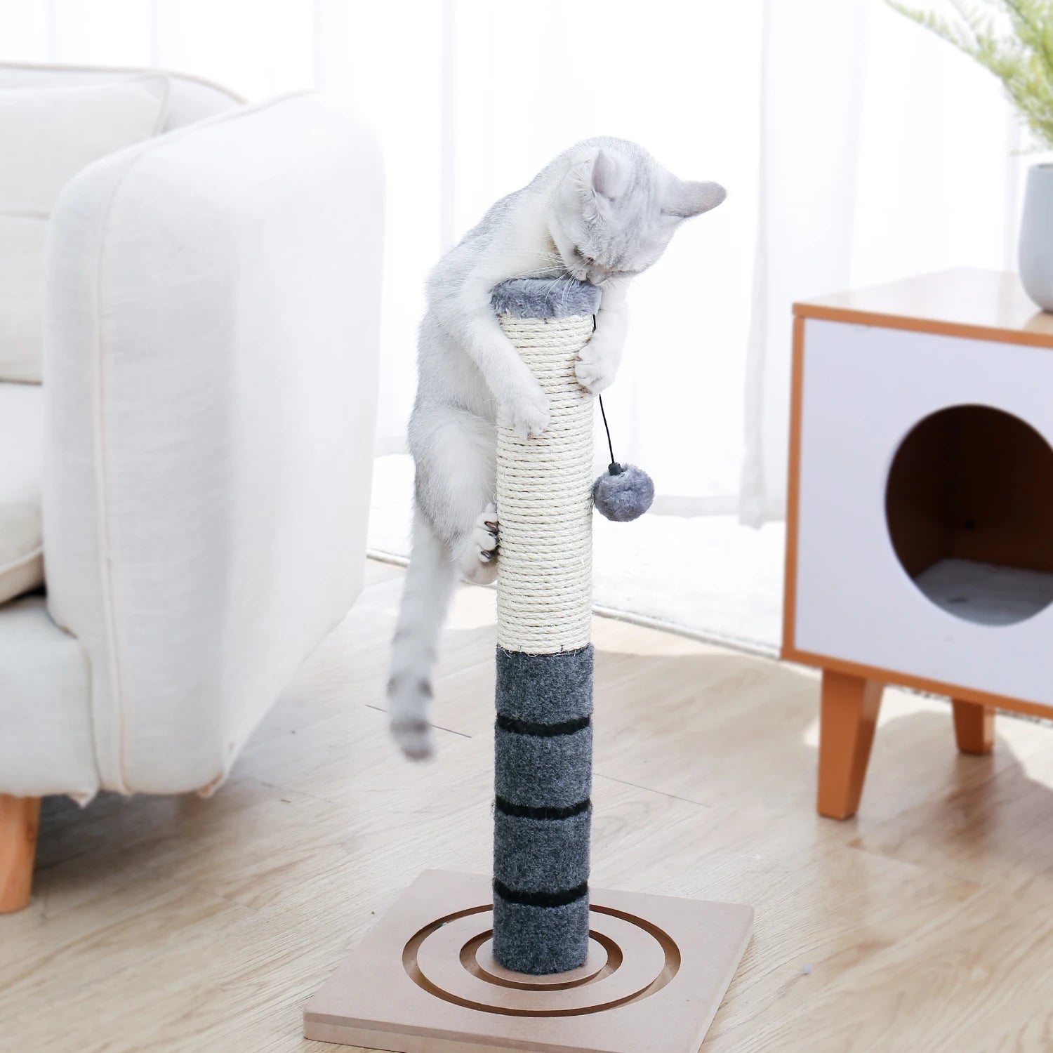 Natural Sisal Interactive Toys Solid Woods by Love My Pet