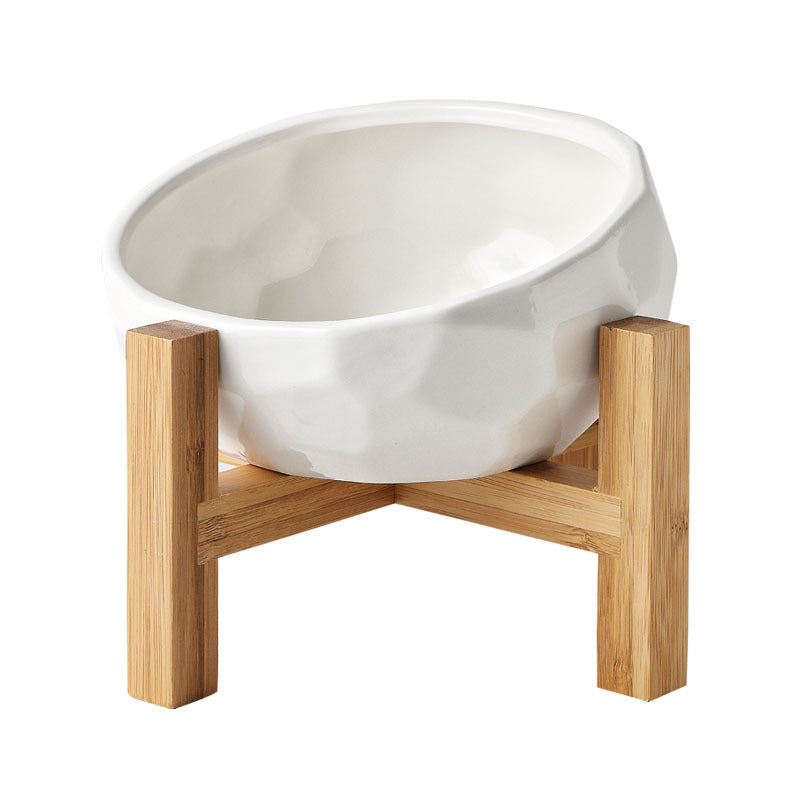 Pet bowl oblique mouth cat bowl food bowl dog bowl method bucket food bowl by Amazing Pet Bargains