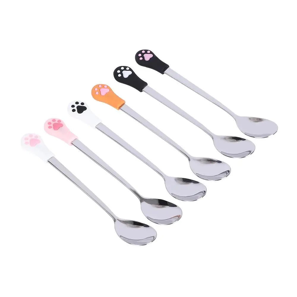 Stainless Steel Cat Paw Spoons by Love My Pet