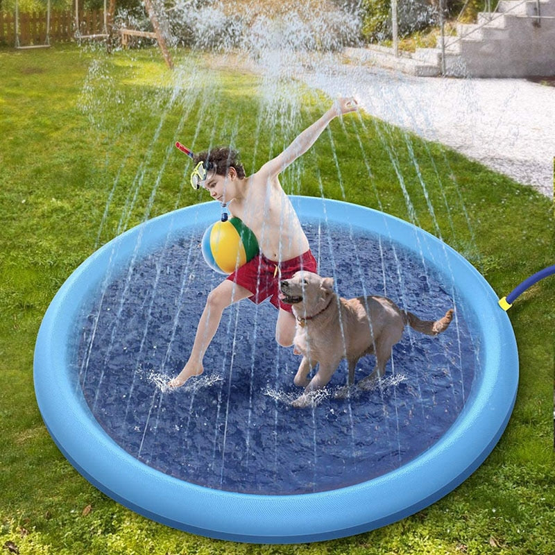 Pet Dog Sprinkler Pad Play Cooling Mat by Furr Baby Gifts