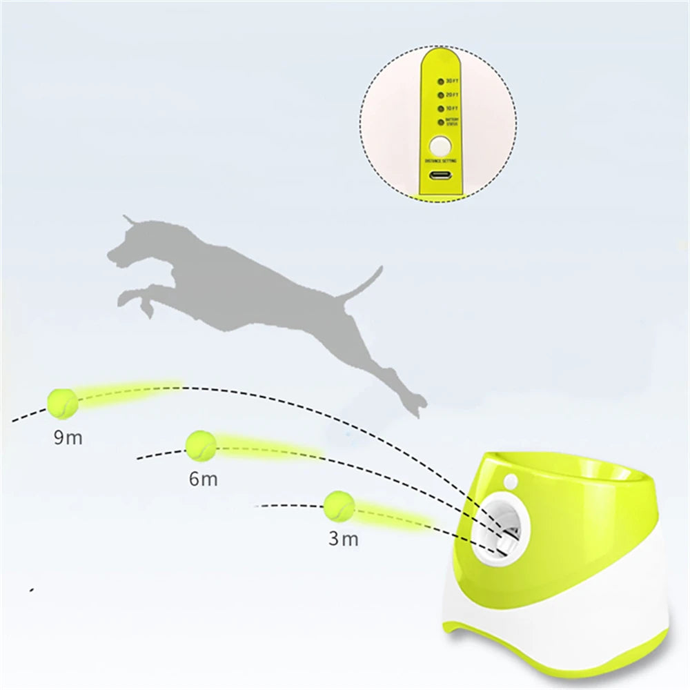Automatic Tennis Ball Launcher by Love My Pet