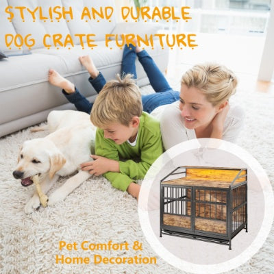 Multi-function Furniture Style Dog Crates With Storage by VetsPetStore