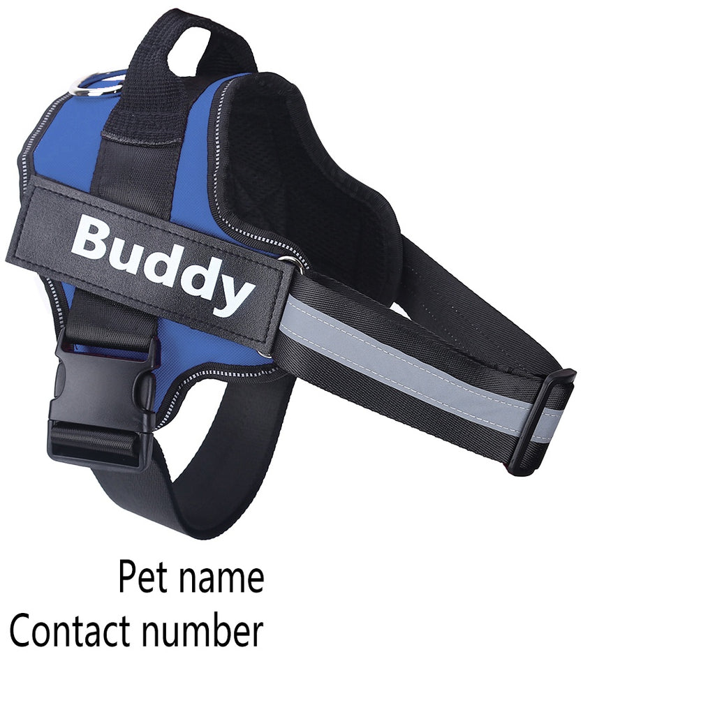 Personalized Dog Harness NO PULL Reflective Breathable Adjustable by Amazing Pet Bargains