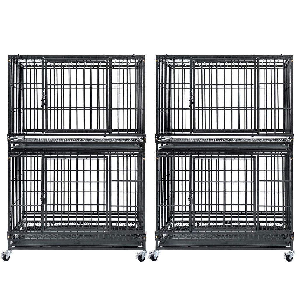 37" Stackable Heavy Duty Dog Kennel 371D04 by Homey Pet Official