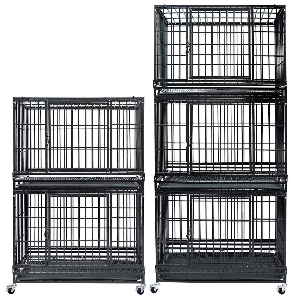 37" Stackable Heavy Duty Dog Kennel 371D04 by Homey Pet Official