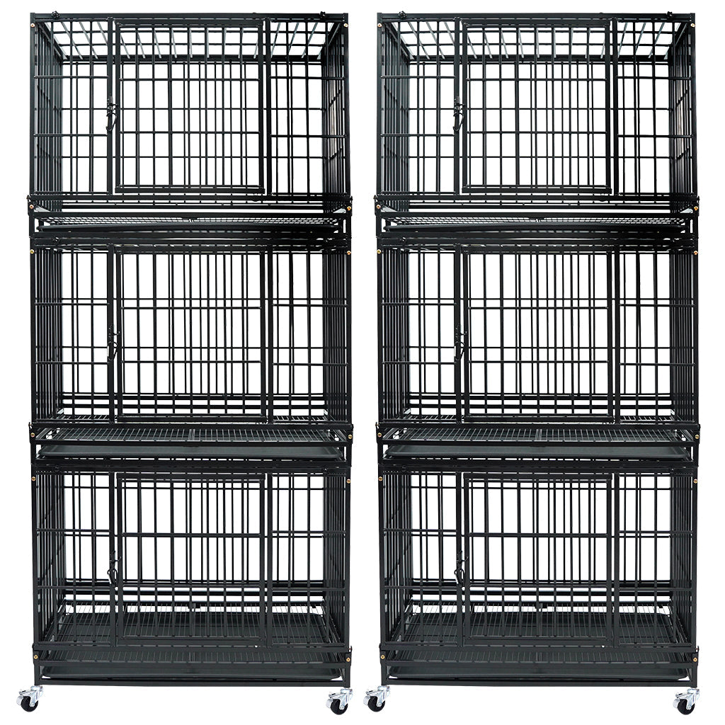 37" Stackable Heavy Duty Dog Kennel 371D04 by Homey Pet Official