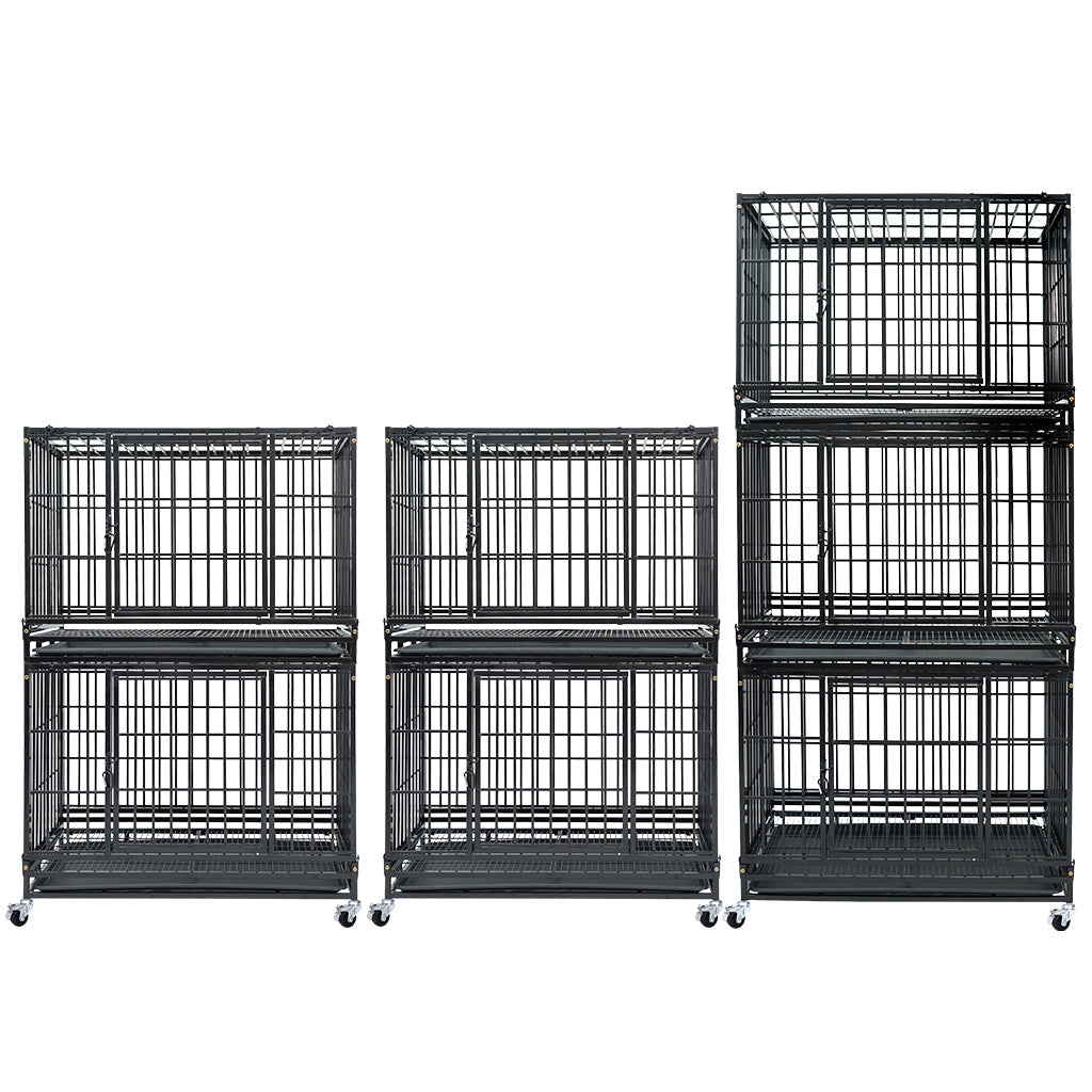 37" Stackable Heavy Duty Dog Kennel 371D04 by Homey Pet Official