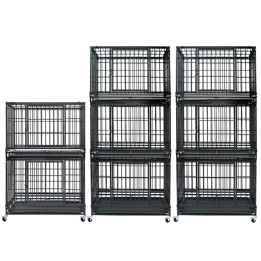 37" Stackable Heavy Duty Dog Kennel 371D04 by Homey Pet Official