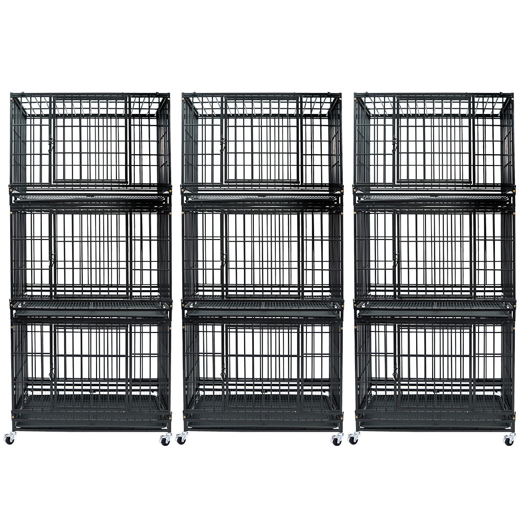 37" Stackable Heavy Duty Dog Kennel 371D04 by Homey Pet Official