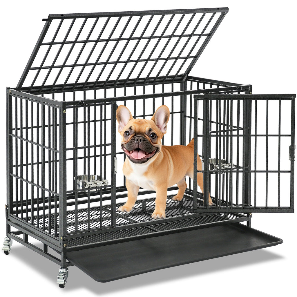 37" Stackable Heavy Duty Dog Crate 371D03 by Homey Pet Official