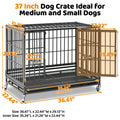 37" Stackable Heavy Duty Dog Crate 371D03 by Homey Pet Official