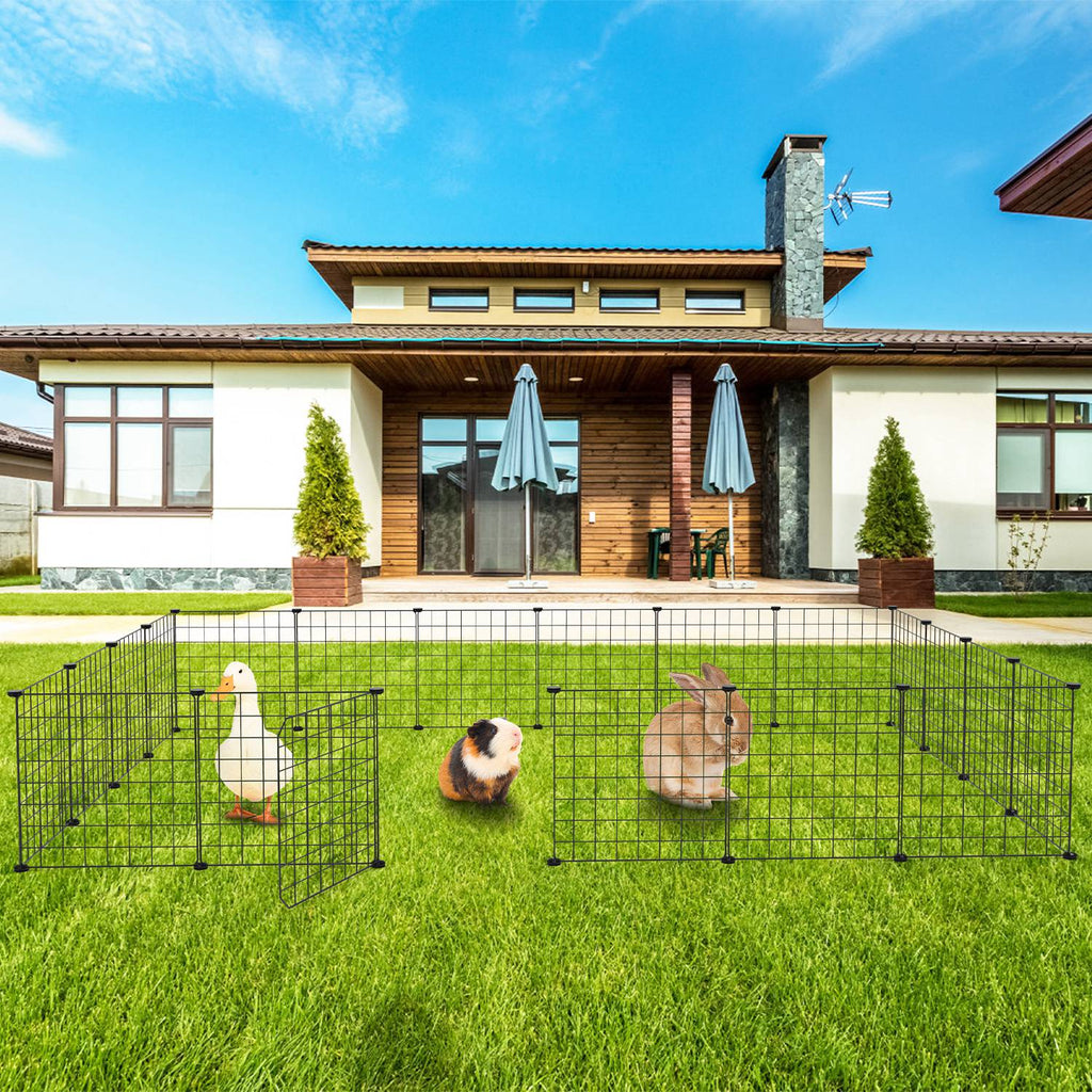 Small Animal Playpen with Door Dog Metal Playpen by Amazing Pet Bargains