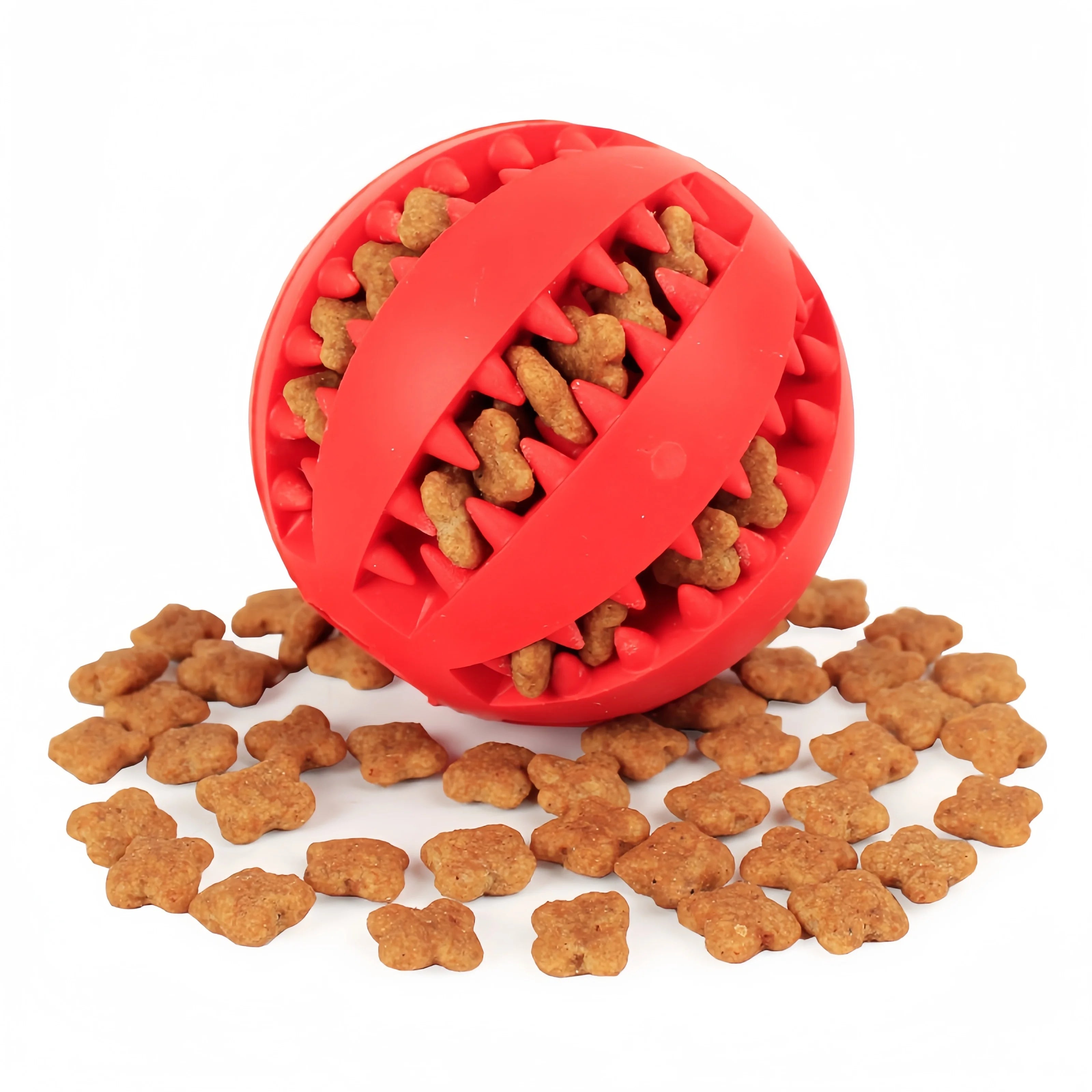 Pet Dog Rubber Ball treat Hiding Chewing Toys by Love My Pet