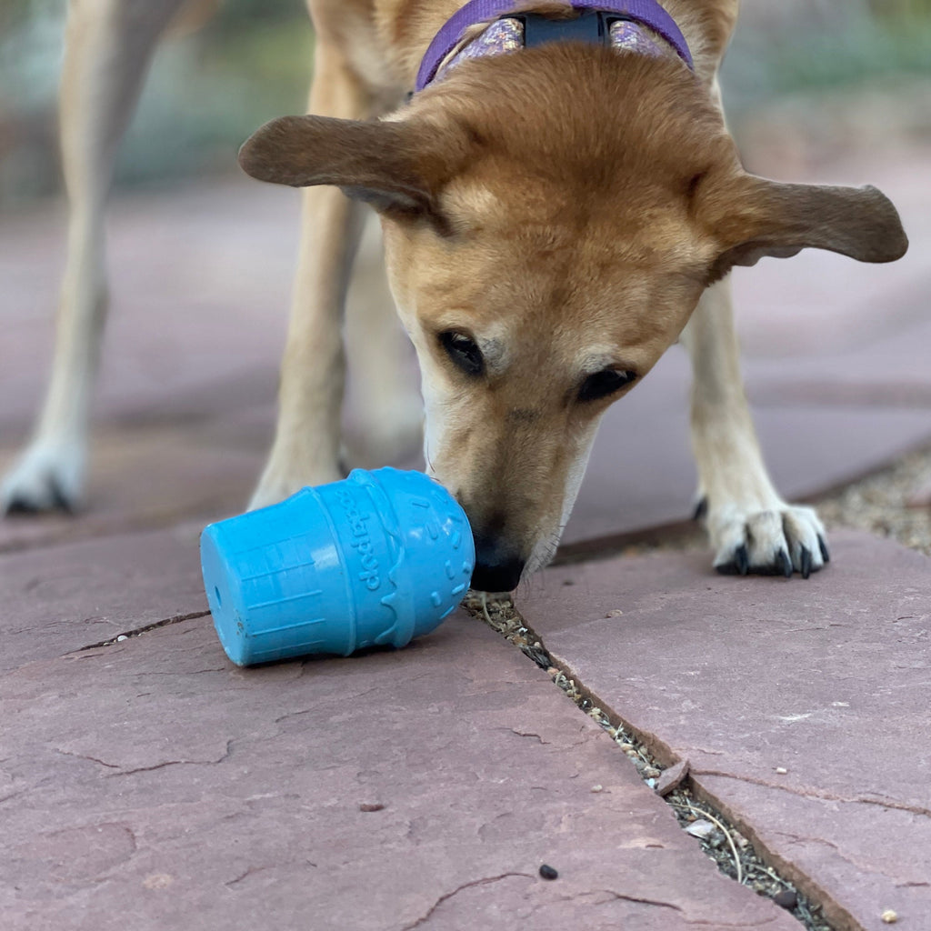 Ice Cream Cone Rubber Dog Chew Toy for Power Chewers | USA Made | SodaPup by SodaPup/True Dogs, LLC
