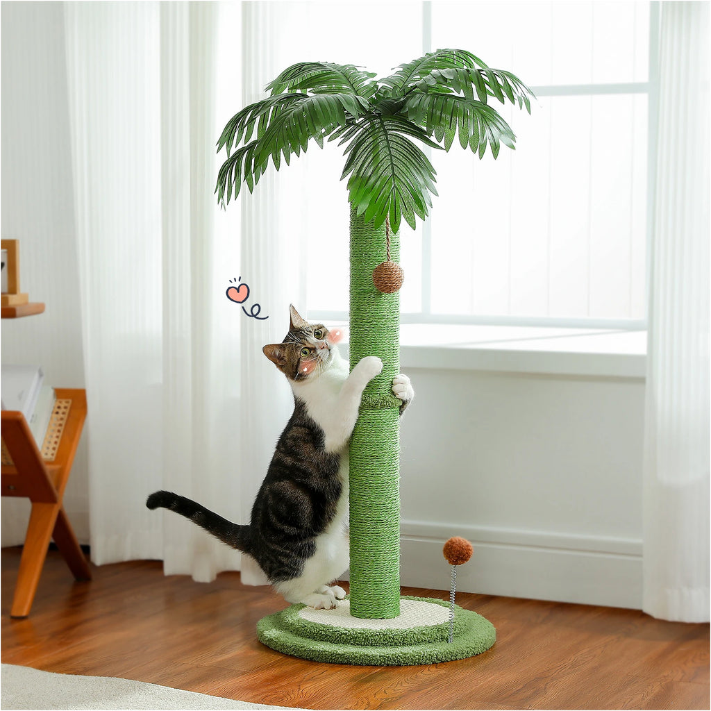 Cat Scratching Post with Interactive Balls Palm Tree by Love My Pet