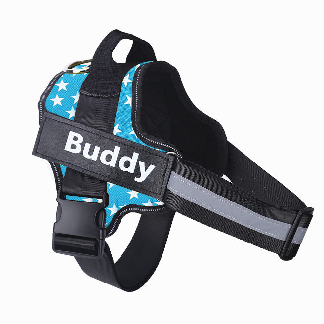 Personalized Dog Harness NO PULL Reflective Breathable Adjustable by Amazing Pet Bargains