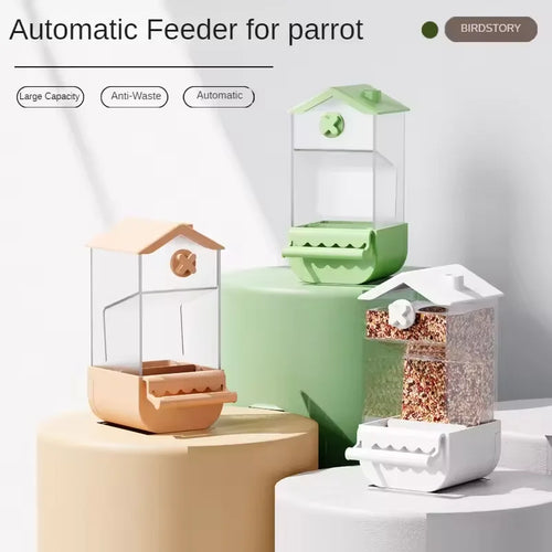 Automatic Bird Feeder Anti Spill And Splash Hanging Feeder by Love My Pet