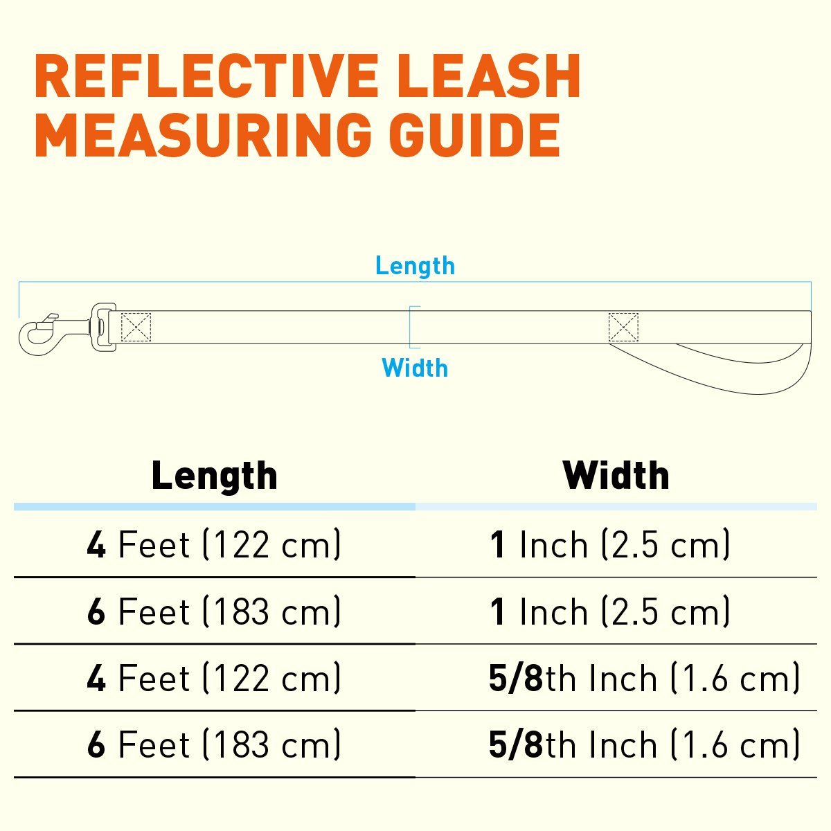 Reflective Nylon Dog Leash by Dogline