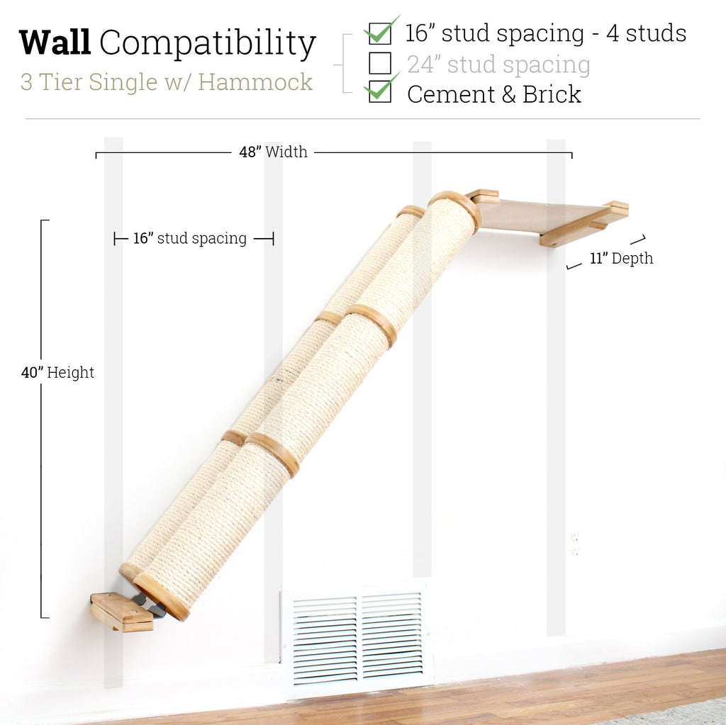 Slanted Cat Scratcher for Wall by Catastrophic Creations