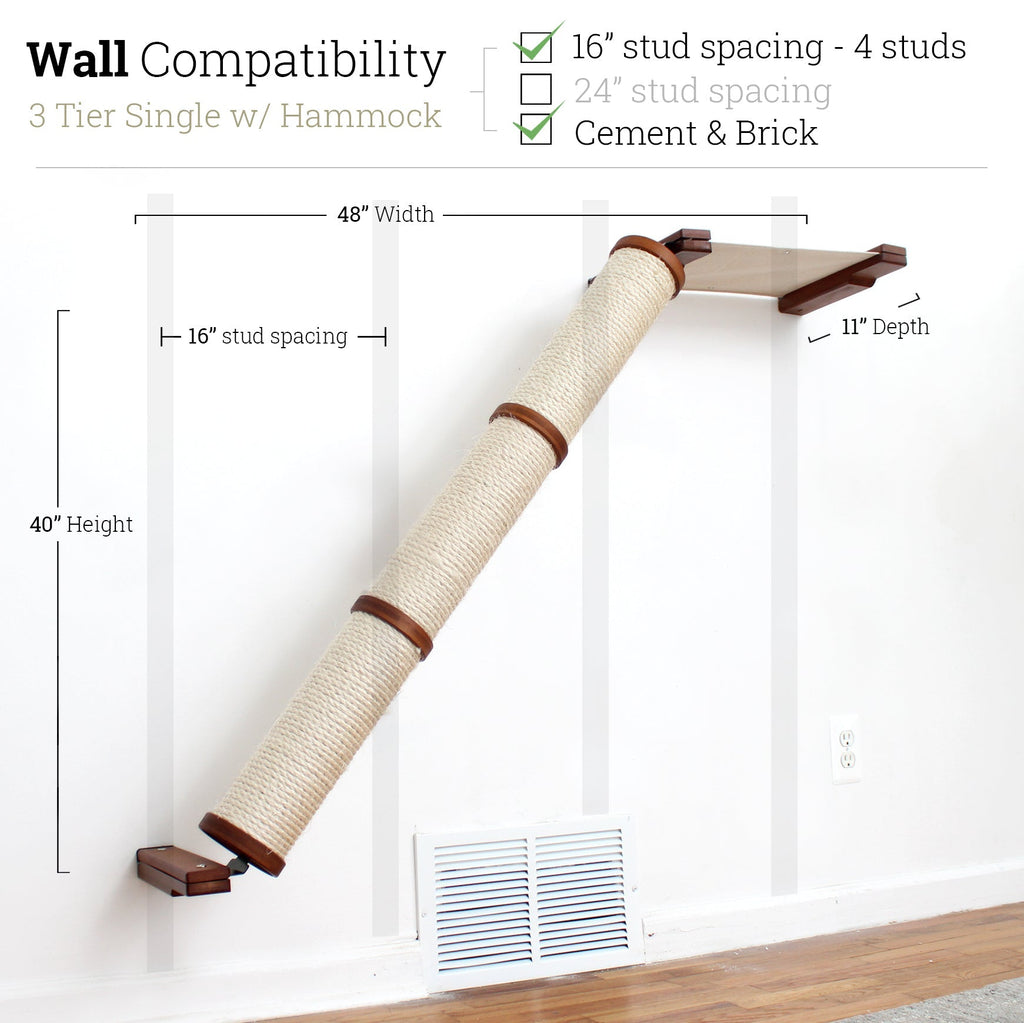 Slanted Cat Scratcher for Wall by Catastrophic Creations