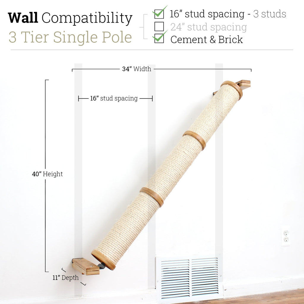 Slanted Cat Scratcher for Wall by Catastrophic Creations