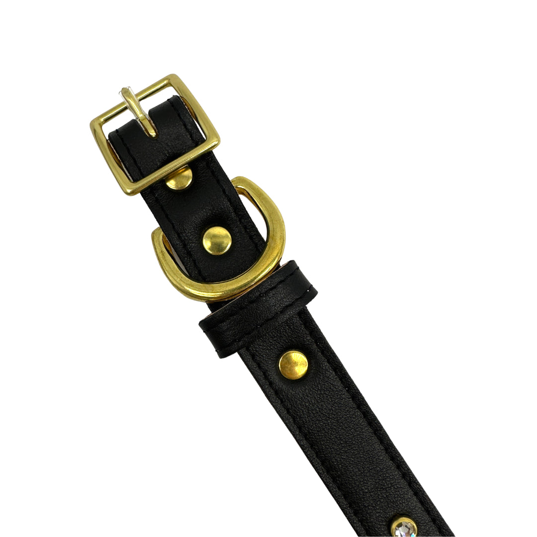 Plain Leather Dog Collar by Bonne et Filou