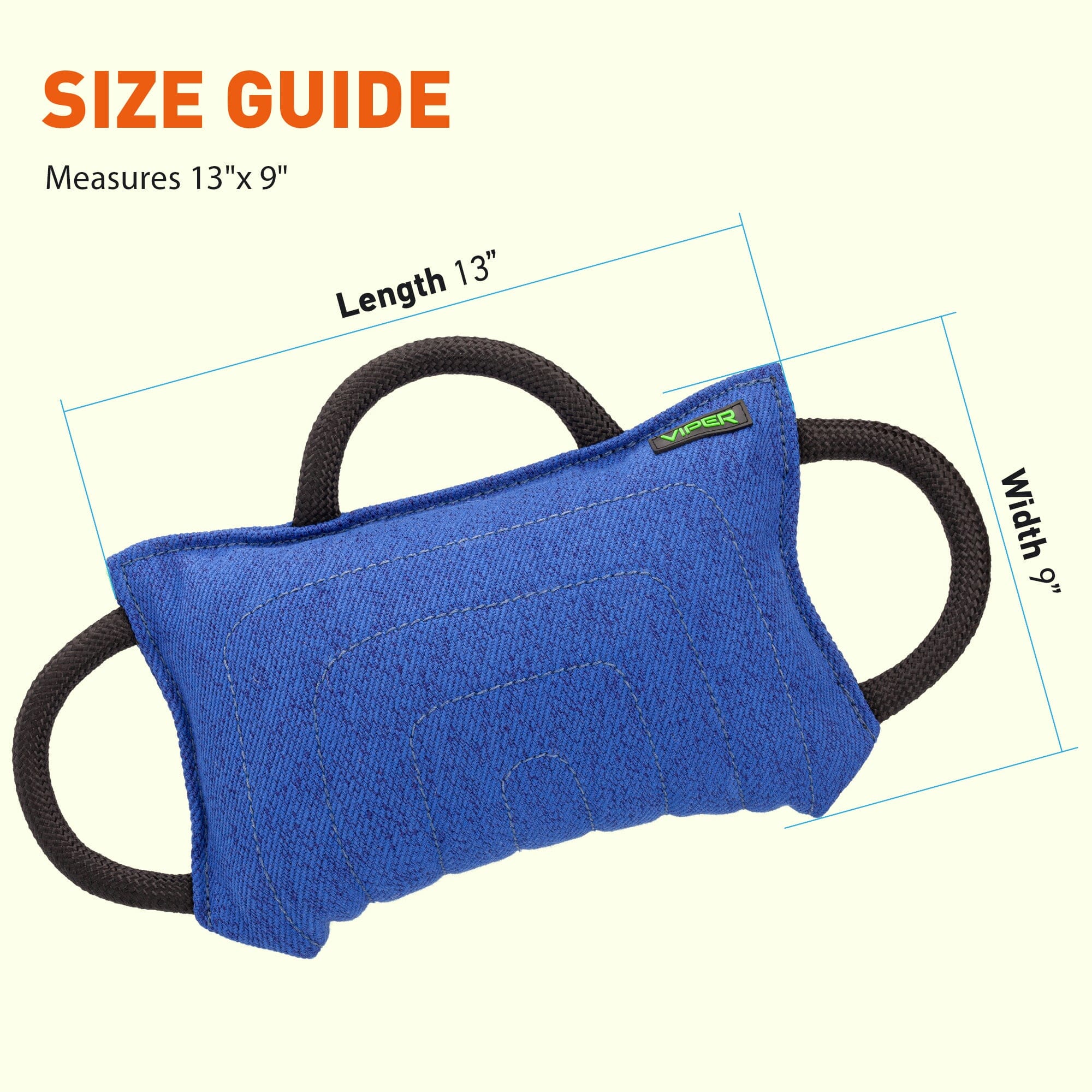 Viper French Linen Classic Bite Pillow by Dogline