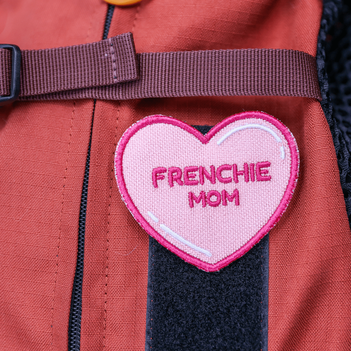 Frenchie Mom Heart Patch by K9 Sport Sack