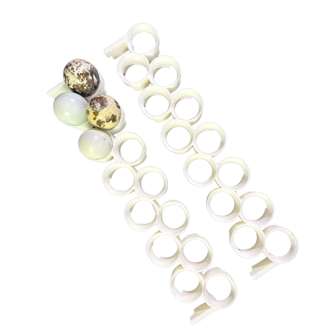 Jumbo Quail Egg Rails for Cimuka®/Hatching Time® Incubators (CT-Series) by Quailz.com by Undique LLC