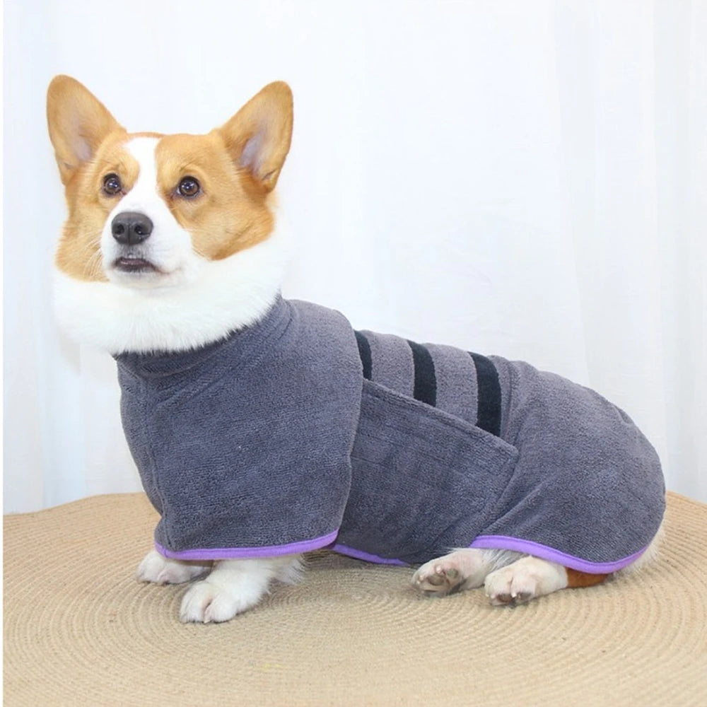 Dog Bathrobe And Towel by Love My Pet