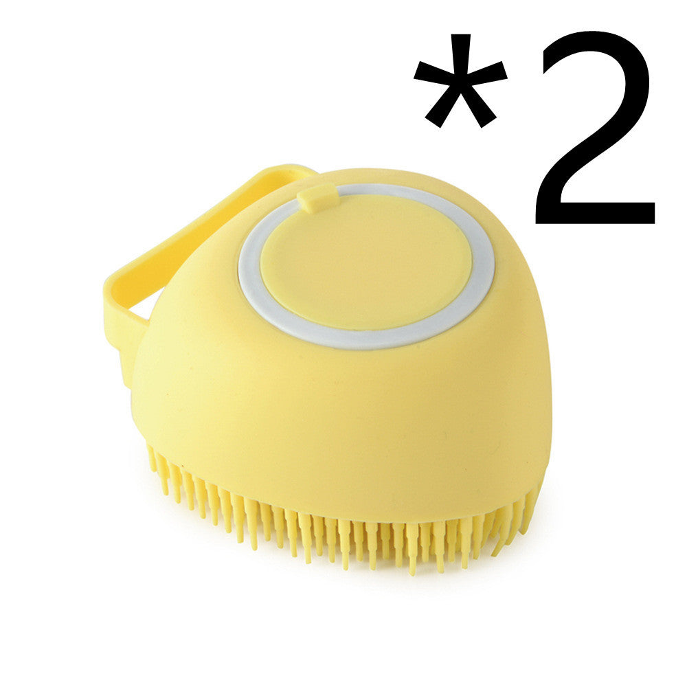 Silicone Dog Bath Massage Grooming Brush by Amazing Pet Bargains