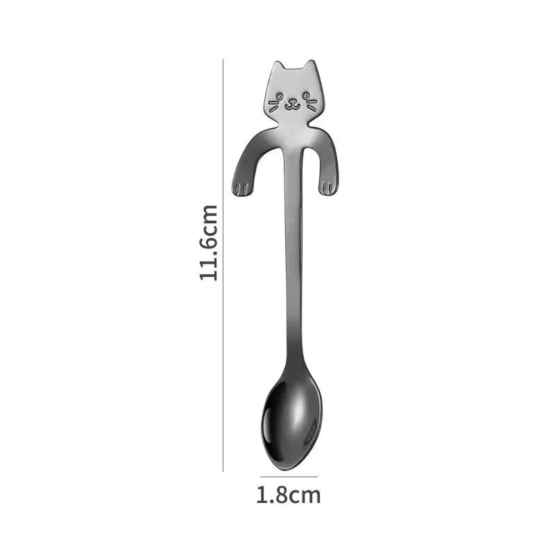 Stainless Steel Spoon Lovely Cute Cat Shape by Love My Pet