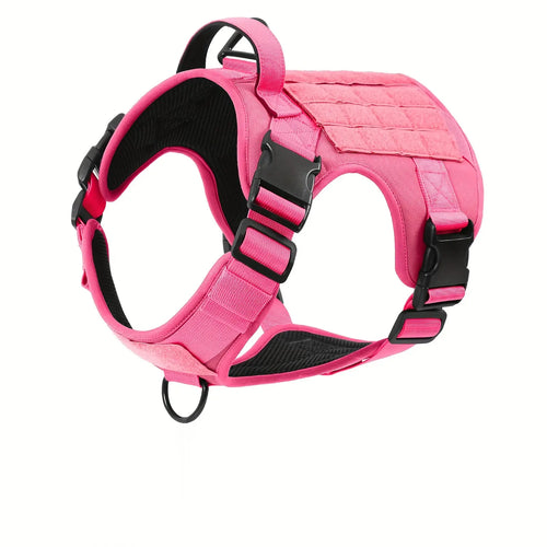 American Local Tactical Service Dog Harness Vest Adjustable Reflective Dog Harness by VetsPetStore