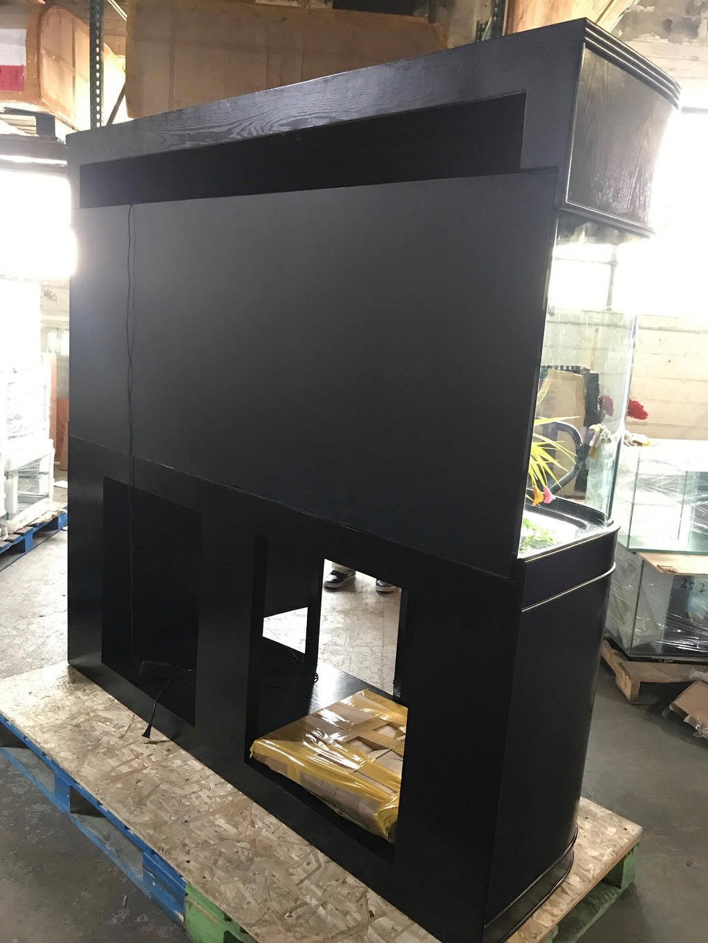 WARRANTY INCLUDED! 215 gallon GLASS bow front aquarium fish tank set by Northeast Aquariums LLC