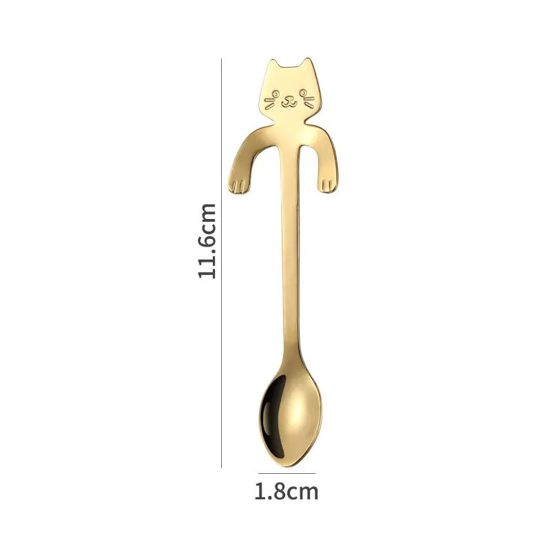 Stainless Steel Spoon Lovely Cute Cat Shape by Love My Pet