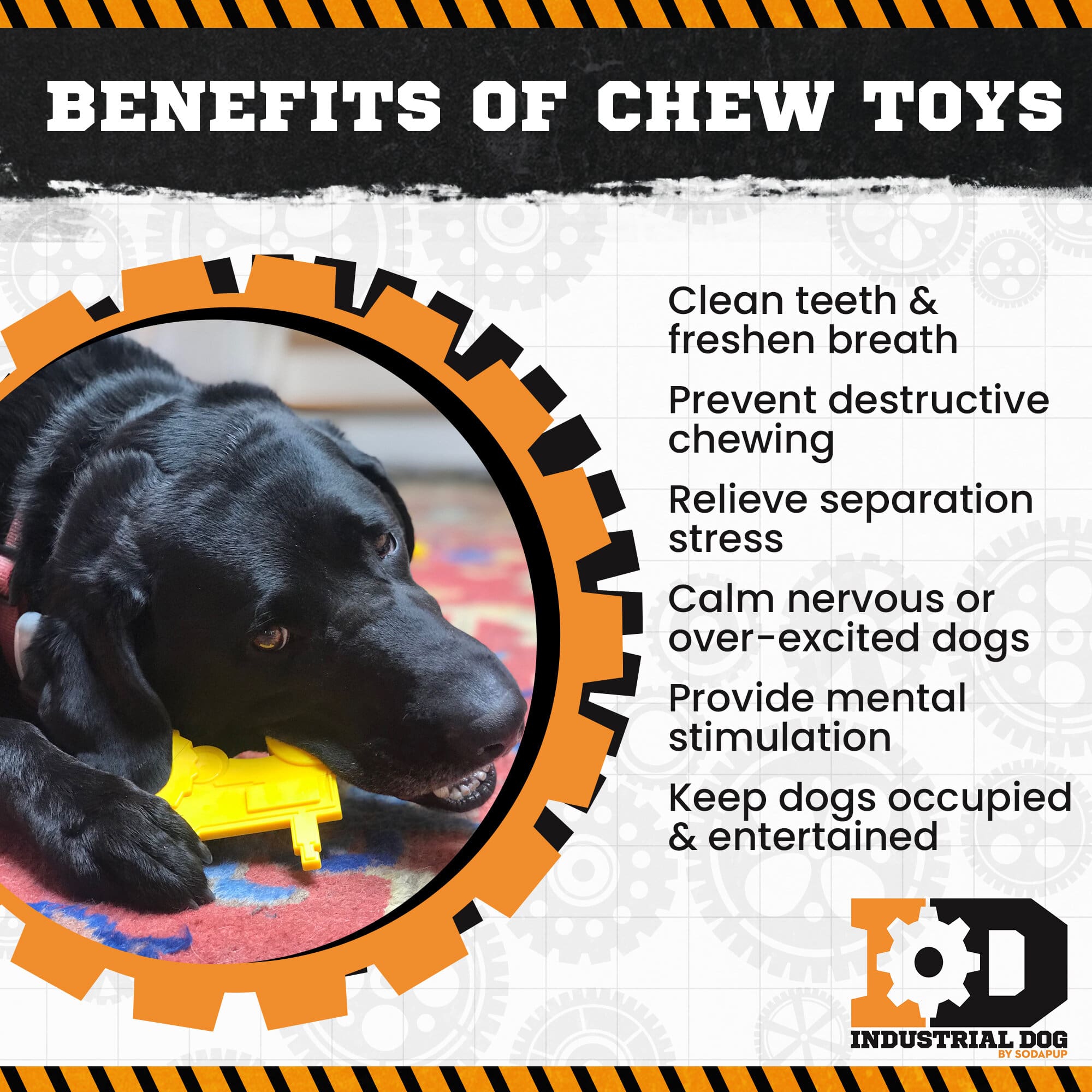 Tractor Nylon Dog Toy for Aggressive Chewers | USA Made | SodaPup by SodaPup/True Dogs, LLC