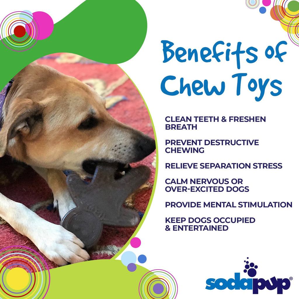 Gingerbread Man Nylon Dog Chew Toy for Aggressive Chewers | USA Made by SodaPup/True Dogs, LLC